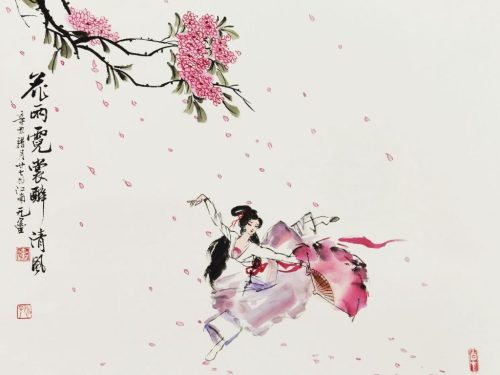 原图 花雨霓裳醉清风