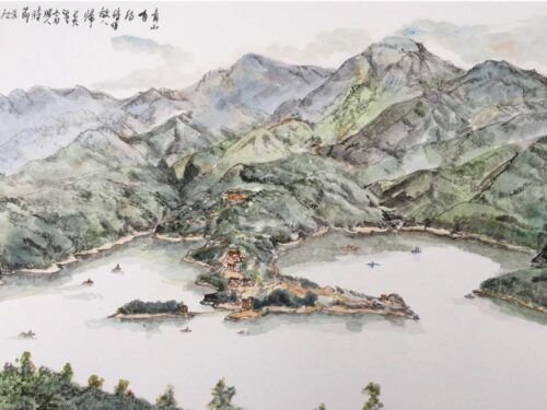 青山有约图