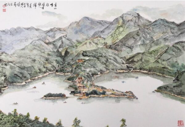 青山有约图