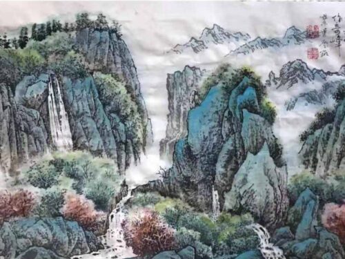 春色托碧水