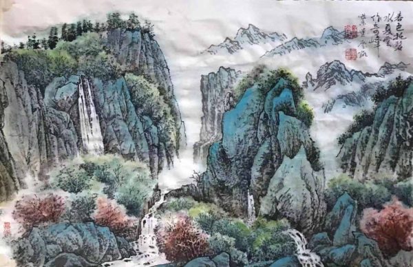 春色托碧水